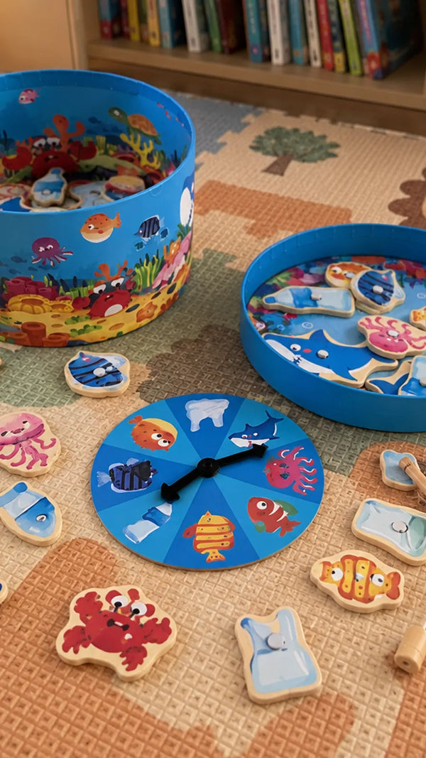 Jogo de Pesca Magnética Salve os Mares Hape CLI4