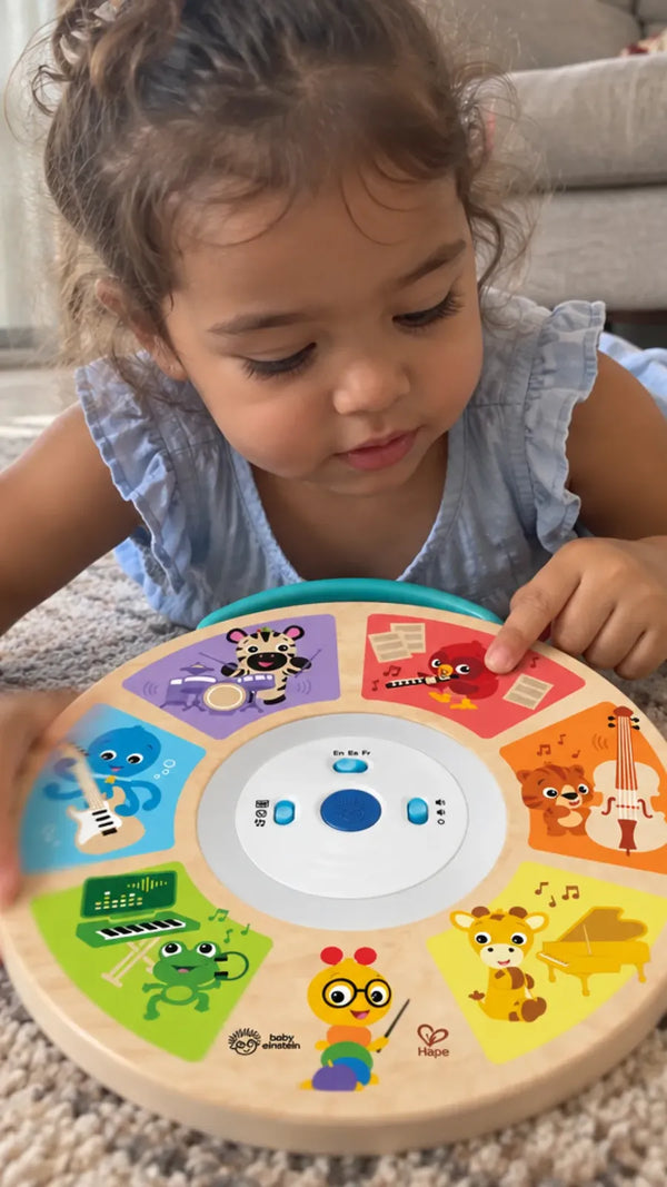 Cliente com a Sinfonia de Sons Magic Touch Hape 2