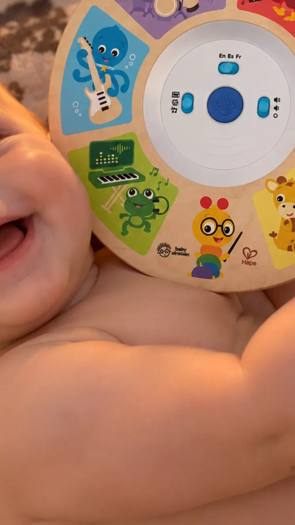 Cliente com a Sinfonia de Sons Magic Touch Hape 5