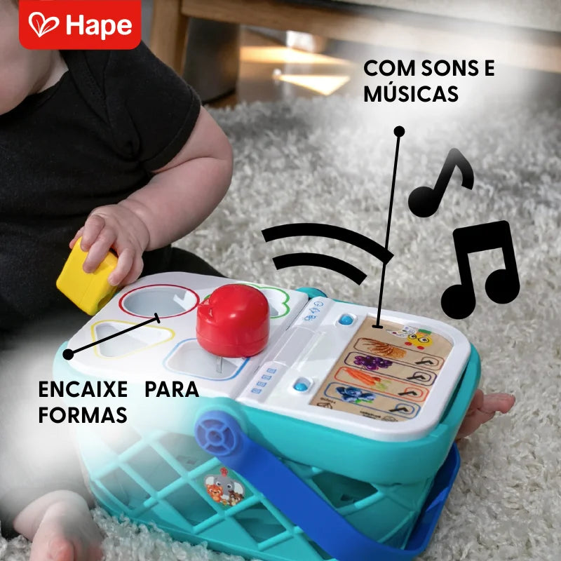 Cesta de Compras Infantil com Encaixe de Formas e Sons | Hape