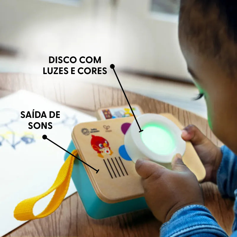 Câmera de Brinquedo Interativa com Sons, Luzes e Aprendizado de Cores | Hape
