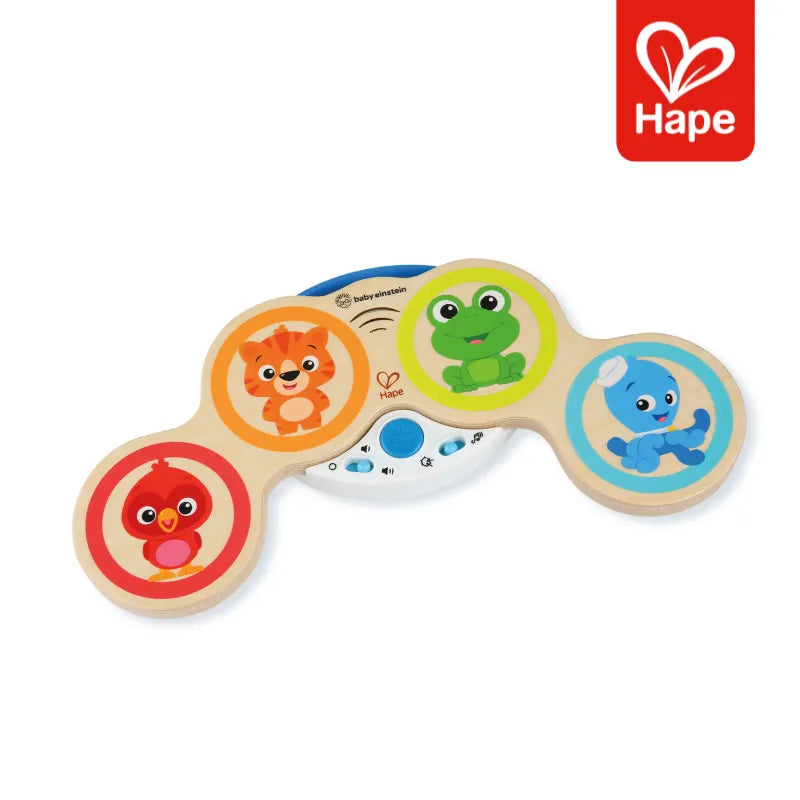 Bateria Musical Infantil de Madeira com Tecnologia Magic Touch Ritmos Guiados – Hape