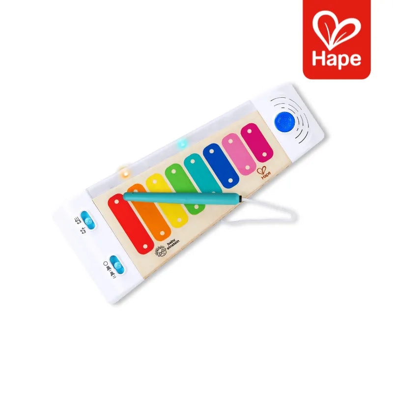 Xilofone Sensorial de Madeira Brinquedo Premium com Tecnologia Magic Touch e Luzes – Hape