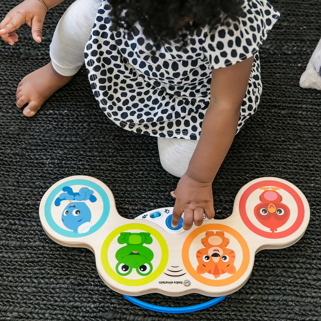 Bateria Musical Infantil de Madeira com Tecnologia Magic Touch Ritmos Guiados – Hape