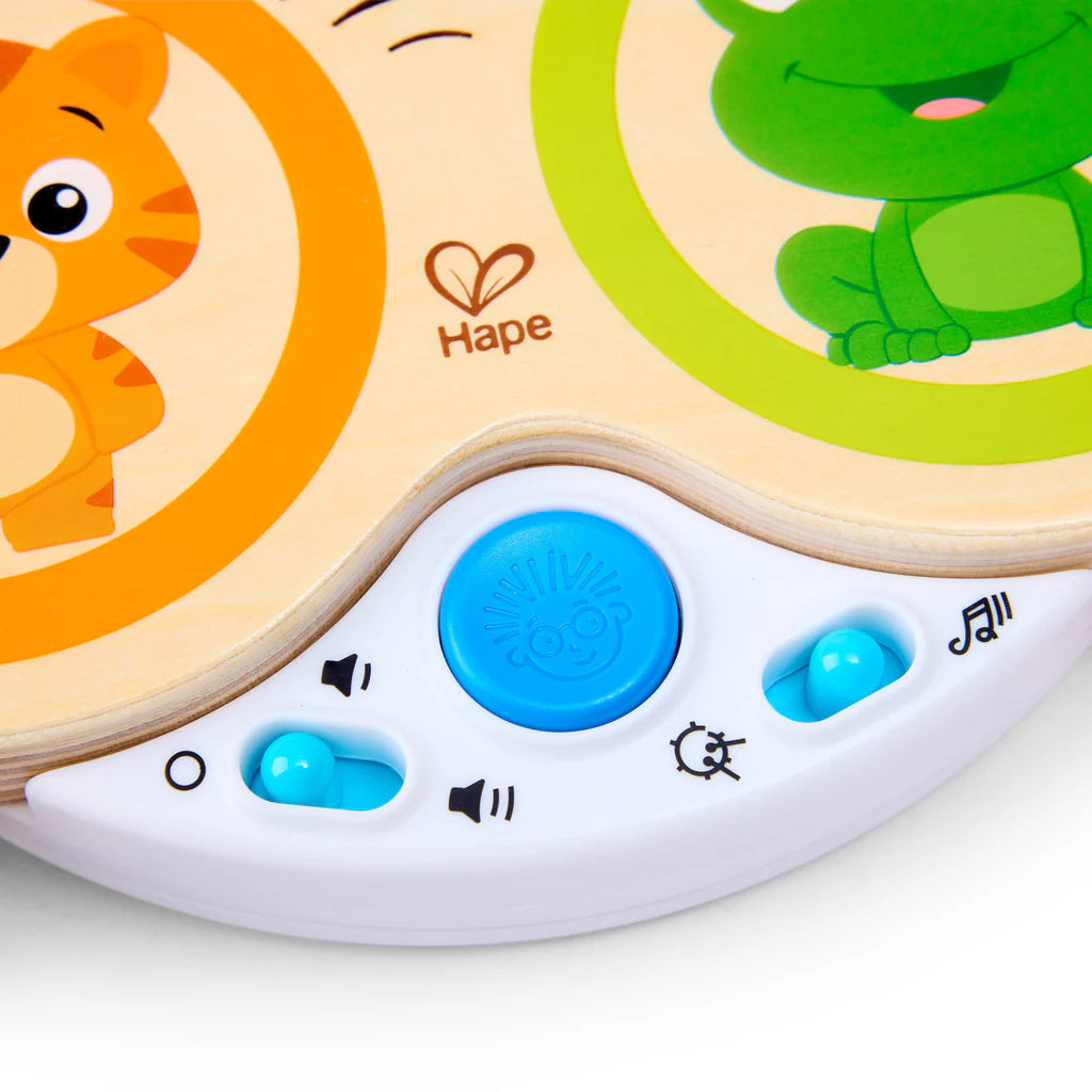 Bateria Musical Infantil de Madeira com Tecnologia Magic Touch Ritmos Guiados – Hape