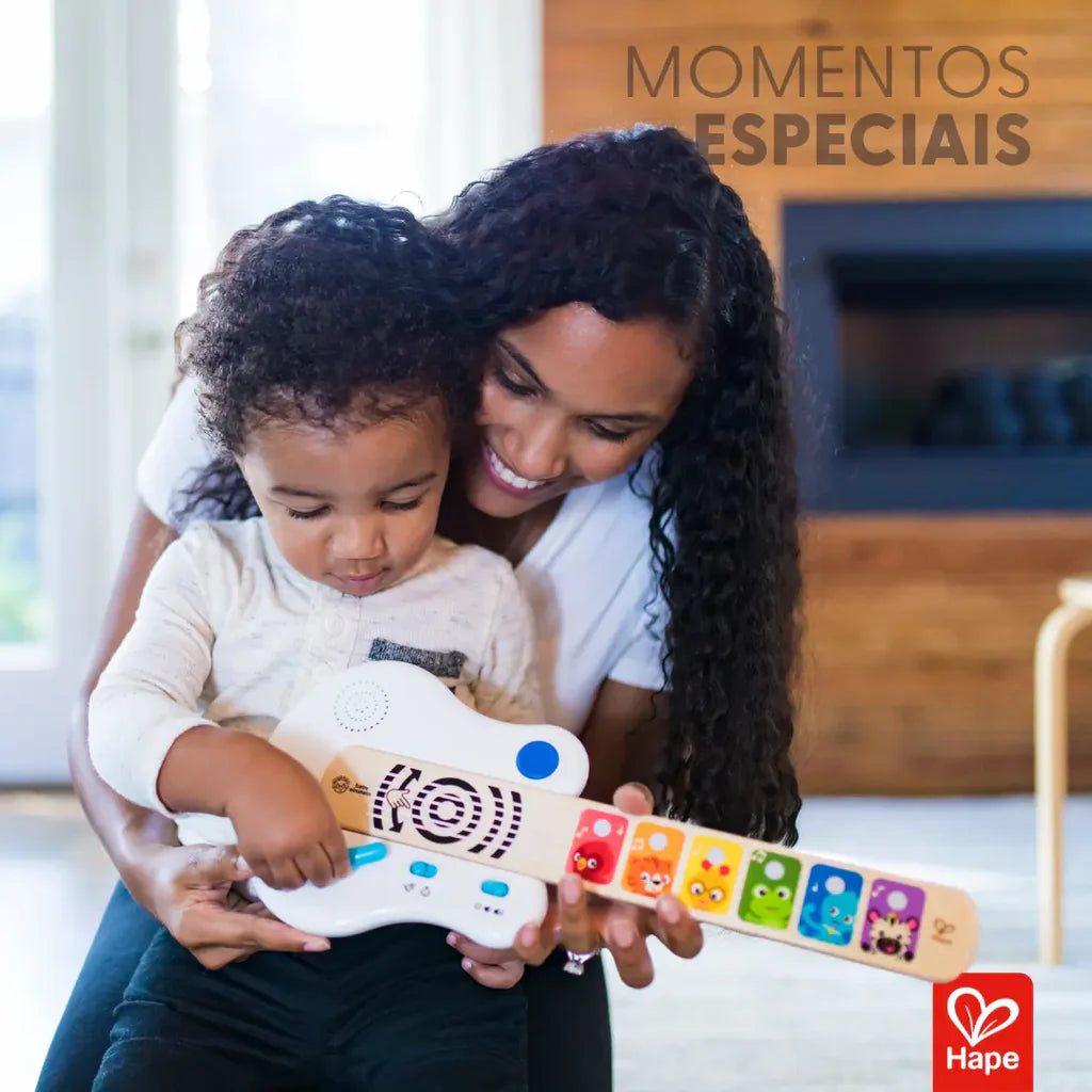Guitarra Infantil Brinquedo Musical Educativo de Madeira com Magic Touch – Hape