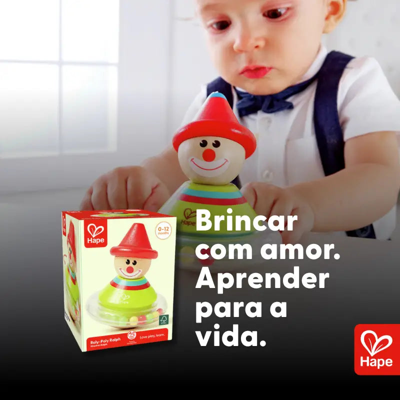 Palhaço João Bobo de Balanço Ralph para Bebês 0 Meses+ | Hape