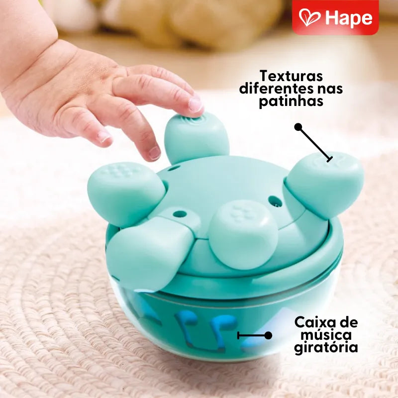 Tartaruga Musical de Madeira Gire e Toque | HAPE