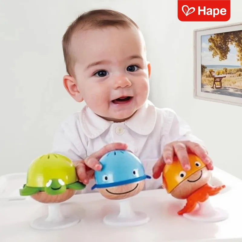 Conjunto de Chocalhos com Ventosa para Cadeirão e Mesa | HAPE