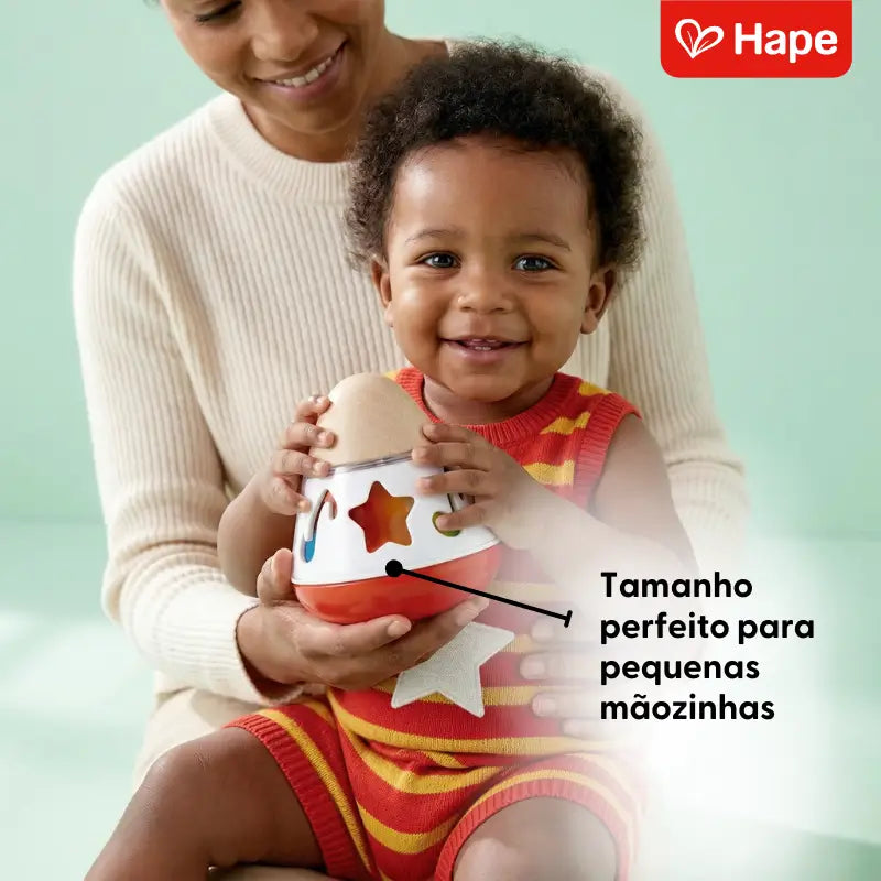 Caixa de Música Giratória Brinquedo Sensorial de Madeira com Design Alemão – Hape