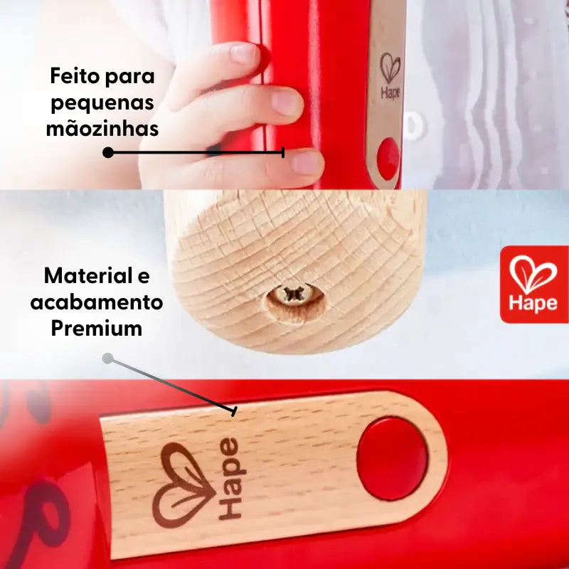 Microfone Infantil Premium Educativo Mágico Sem Pilhas com Efeito Eco e Design Alemão – Hape