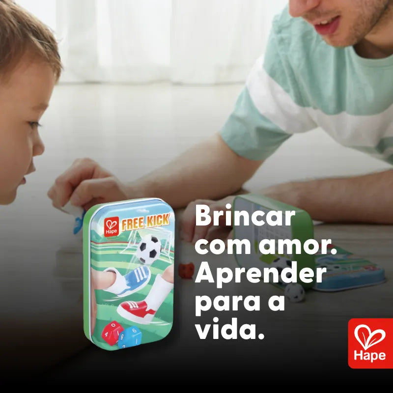 Futebol de Dedo Jogo de Mesa Infantil com Chuteiras e Gol de Metal | Hape