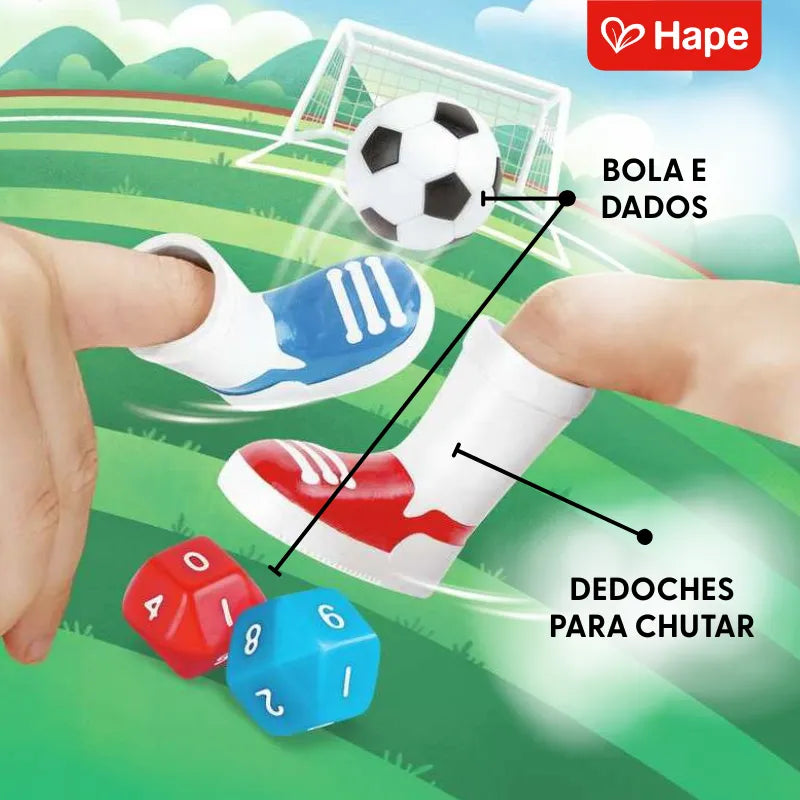 Futebol de Dedo Jogo de Mesa Infantil com Chuteiras e Gol de Metal | Hape