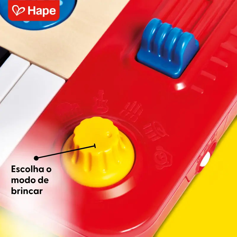 DJ Mix & Spin Studio Brinquedo Musical Infantil com Teclado, Luzes e Efeitos Especiais – Hape