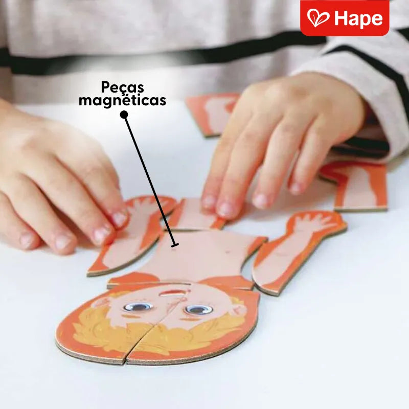 Quebra-cabeça Magnético do Corpo Humano 4 Camadas | HAPE