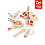 Conjunto de Cozinha Infantil Educativo com Utensílios de Madeira Premium 13 Peças – Hape