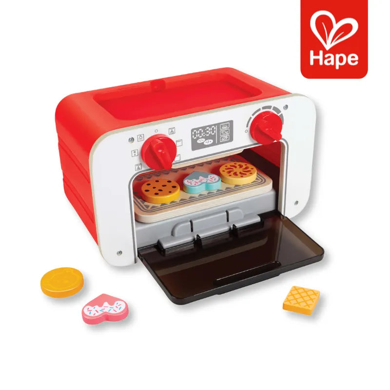 Forno Infantil Educativo de Madeira com Cookies Mágicos, Acessórios e Design Alemão – Hape