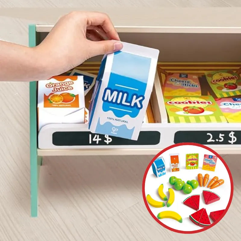 Barraca de Feira e Mercado de Madeira com Acessórios Interativos | HAPE