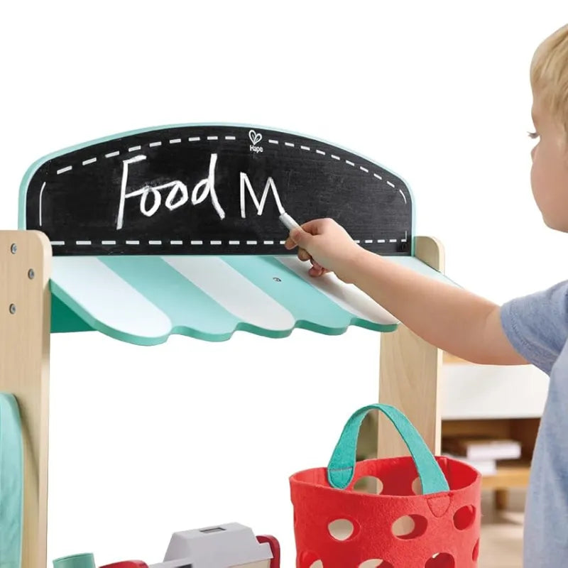 Barraca de Feira e Mercado de Madeira com Acessórios Interativos | HAPE