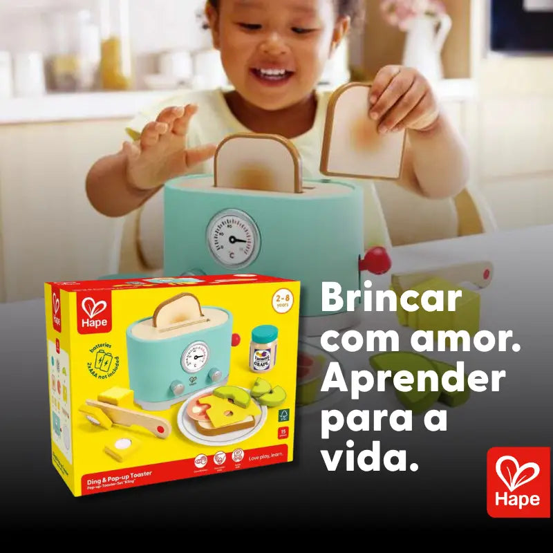 Torradeira Infantil Premium Pop-Up de Madeira Café da Manhã | Hape