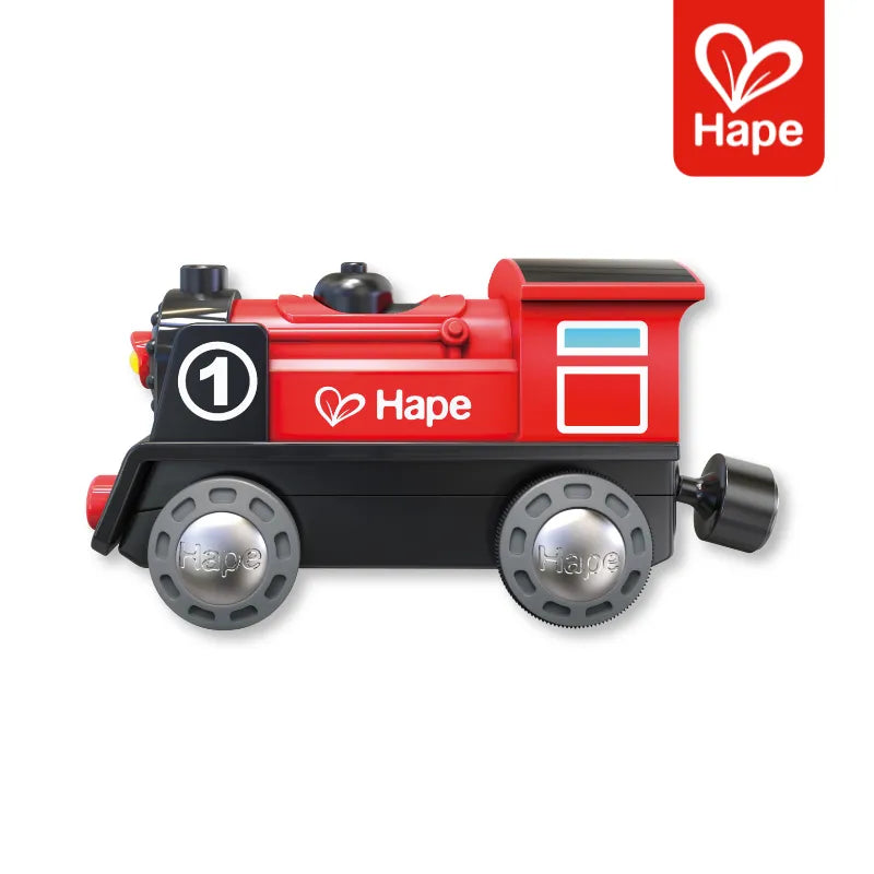 Trenzinho Infantil de Madeira com Luzes e Design Alemão Premium – Hape