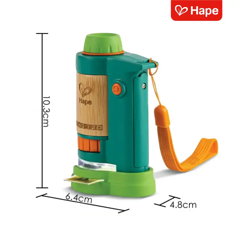 Microscópio Infantil Portátil com LED 120x | Hape