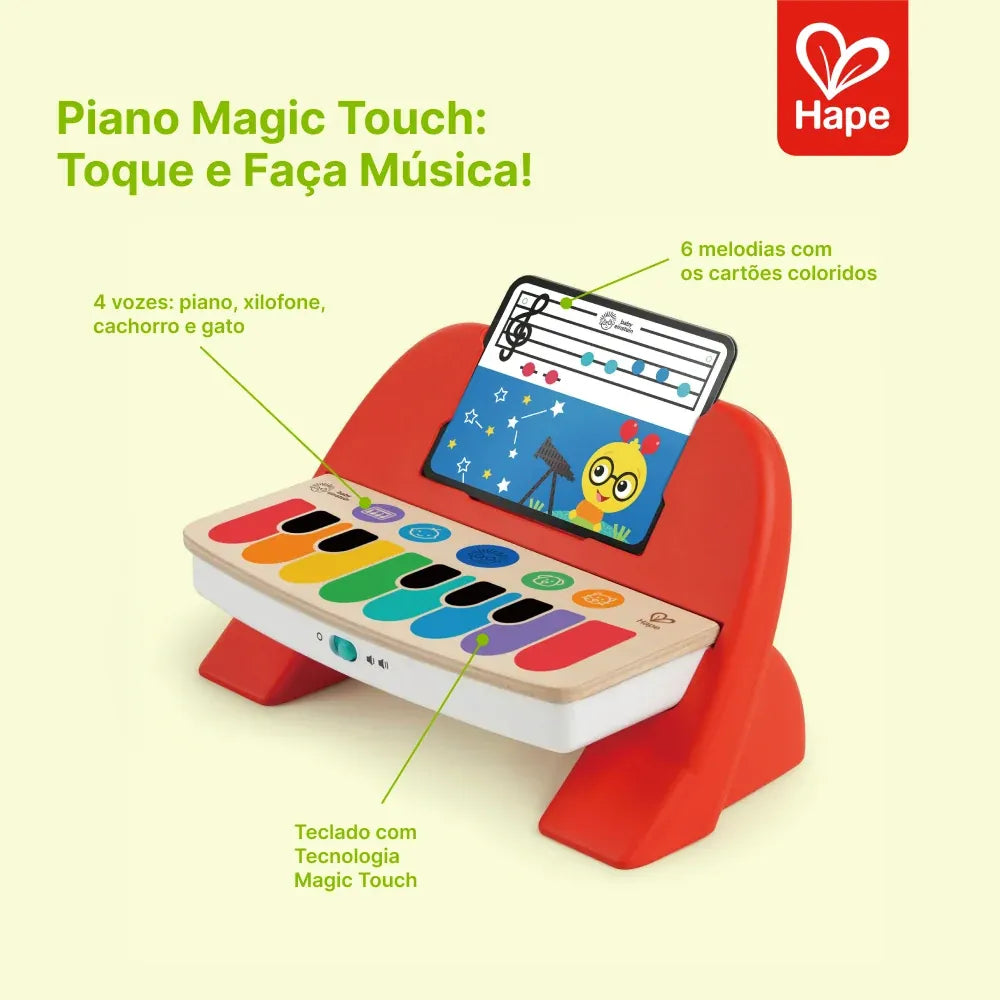 Piano Magic Touch Vermelho Hape Baby Einstein, foto 9