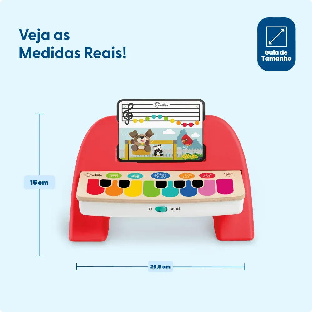Piano Magic Touch Vermelho Hape Baby Einstein, foto 6