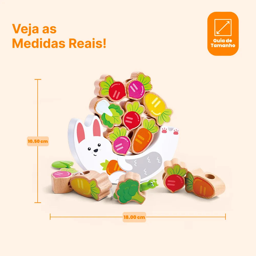 Jogo de Equilíbrio Coelho e Legumes Hape, foto 8