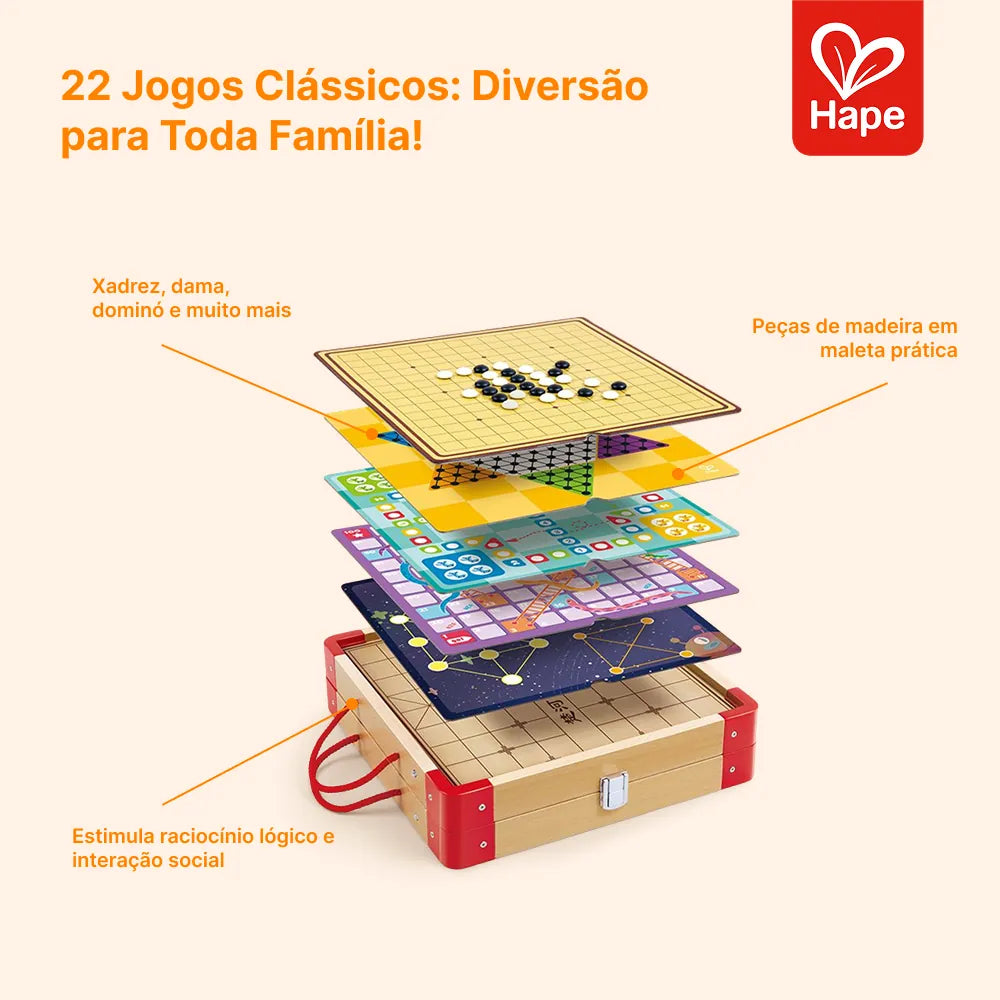 Coleção de 22 Jogos Clássicos Hape, foto 9