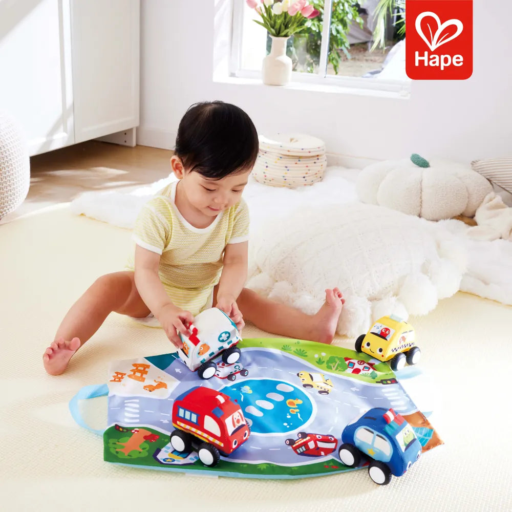 Carrinhos de Pelúcia com Tapete Hape, foto 2