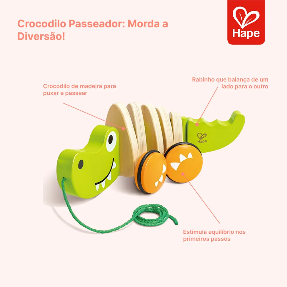 Crocodilo de Puxar Hape, foto 9
