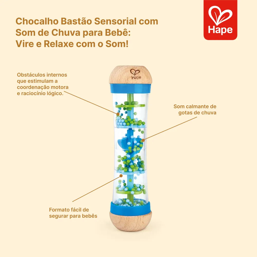 Infográfico do Chocalho de Contas Gotas de Chuva Hape