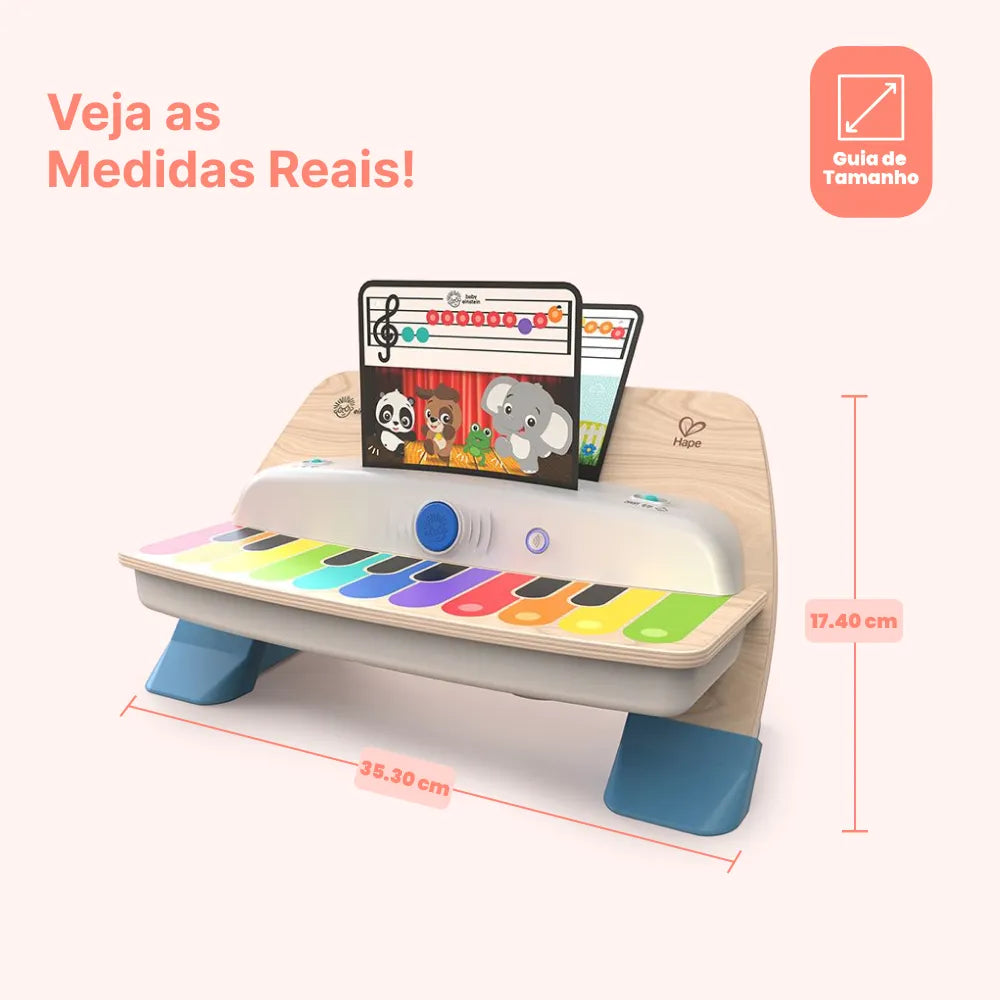 Piano Conectado Together in Tune Magic Touch Hape 800902 medidas