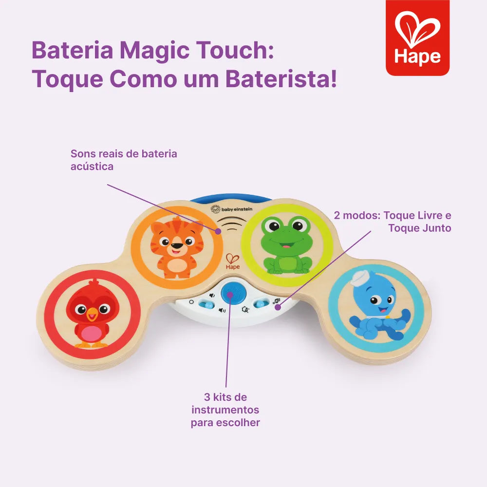 Bateria Magic Touch Hape - benefícios