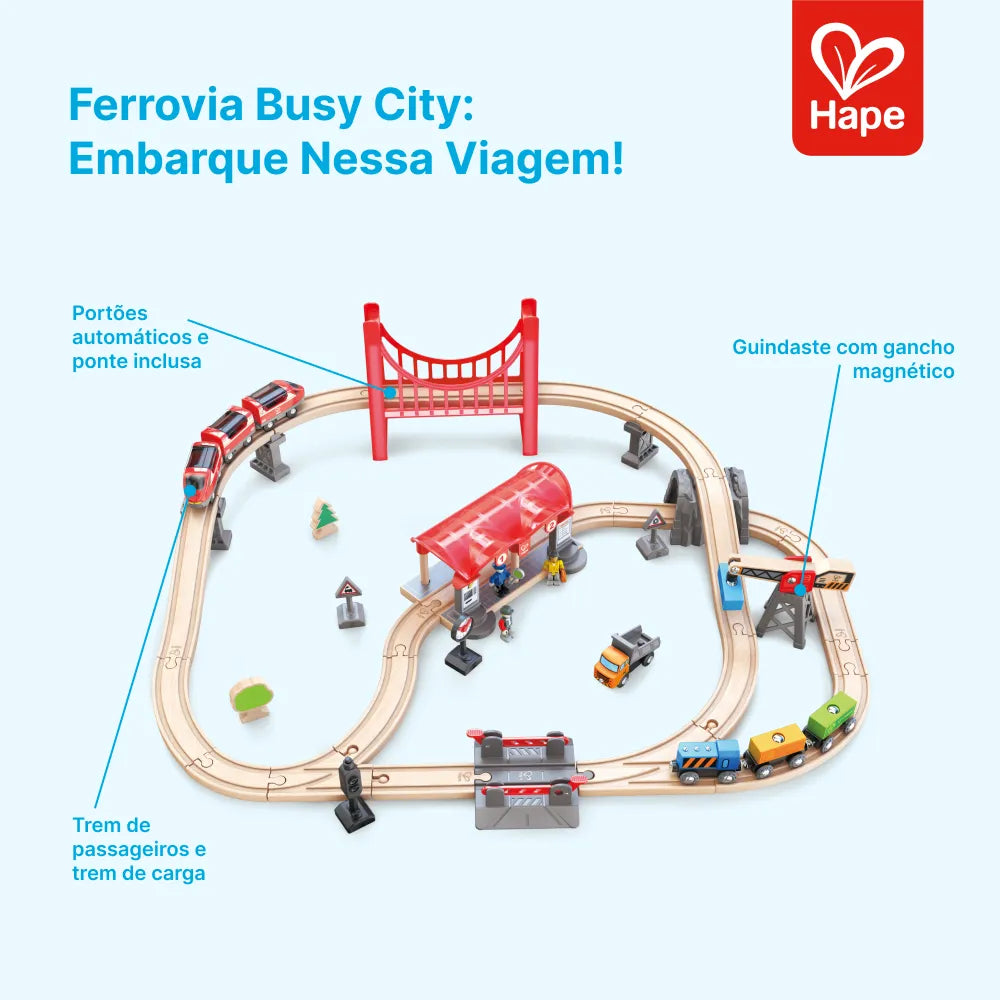 Conjunto Ferroviário Cidade Movimentada Hape - benefícios