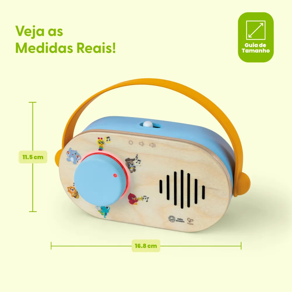 Rádio Discovery FM Magic Touch Hape - medidas