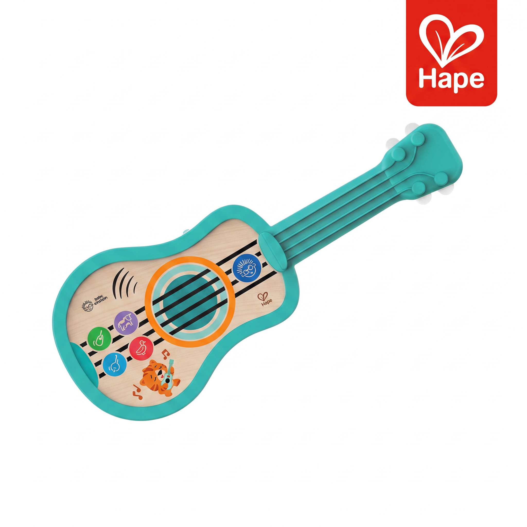 Ukulele de Madeira Magic Touch com Sons de Animais e Melodias | HAPE & Baby Einstein