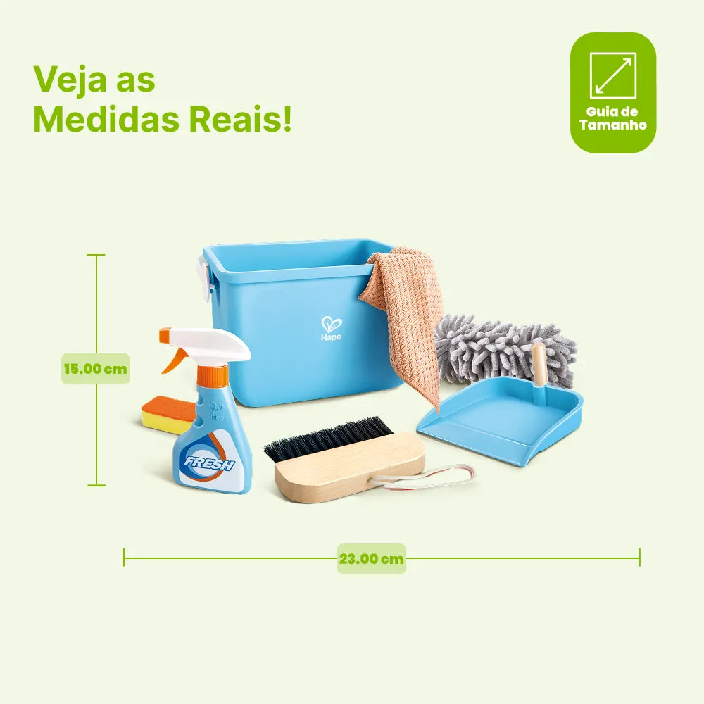 Medidas do Conjunto Balde de Limpeza Hape