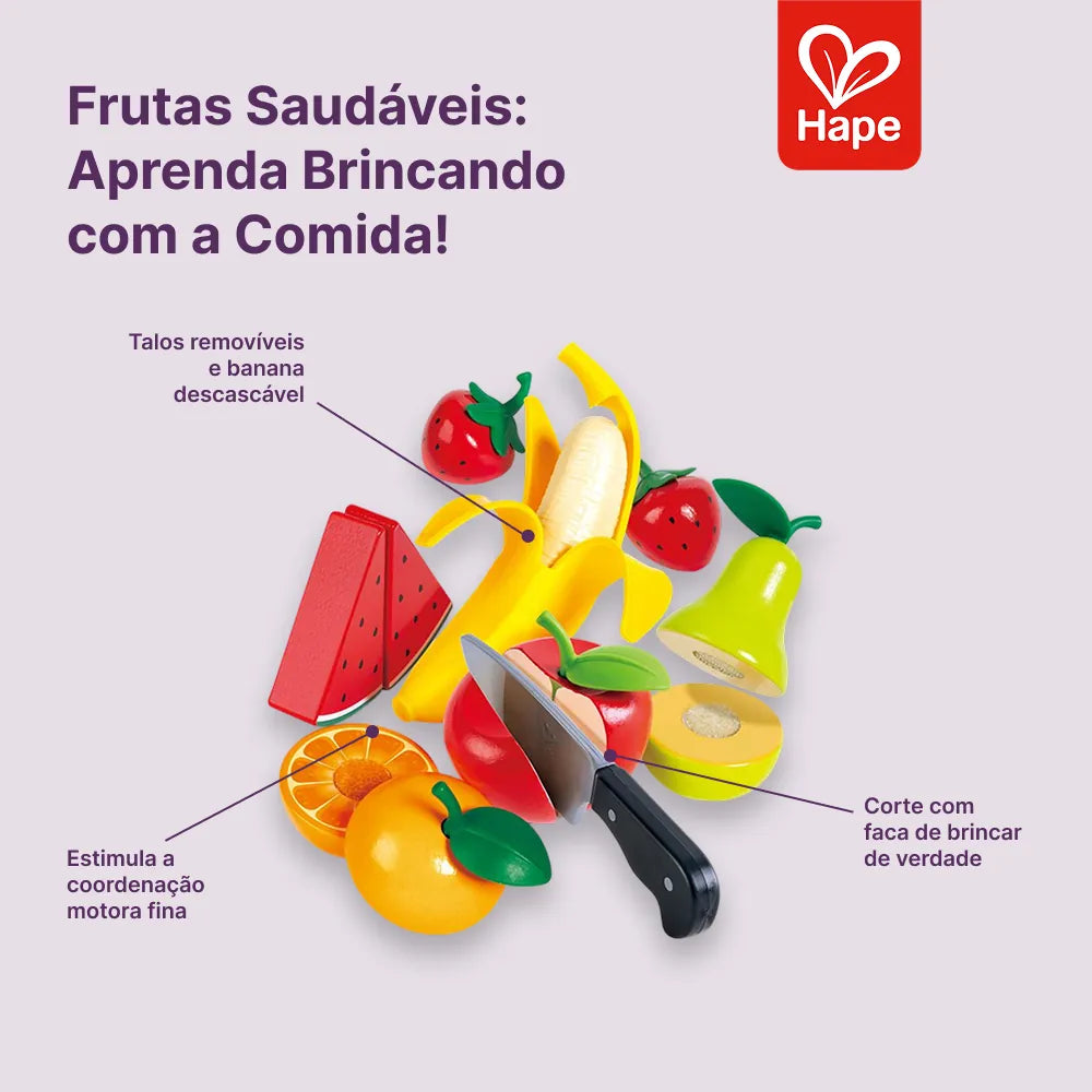 Conjunto Frutas Saudáveis Hape - benefícios