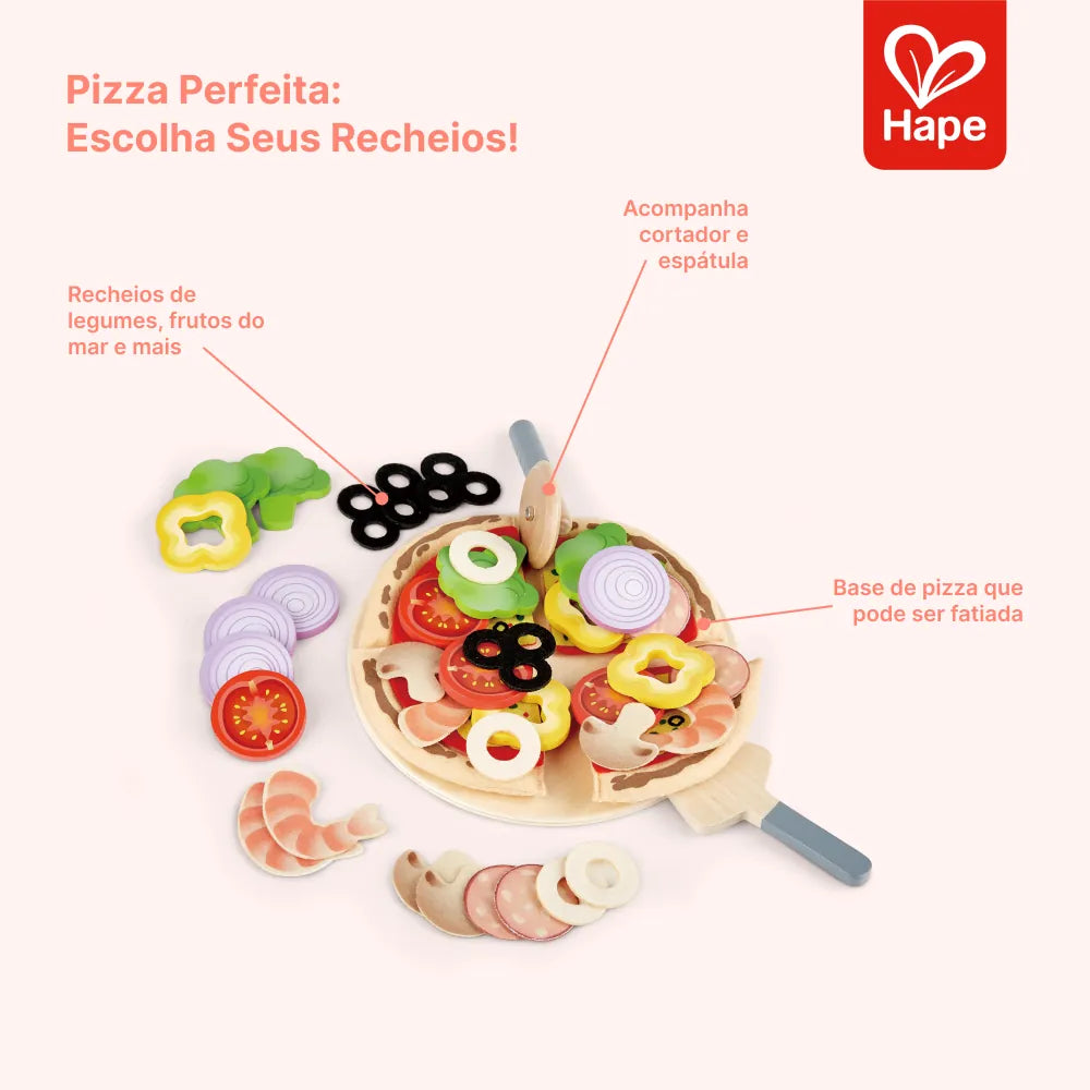 Conjunto de Pizza Perfeita Hape E3173 imagem 9