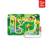 Labirinto Magnético da Selva de Madeira com Bastão e Lançador 2 Anos+ | HAPE