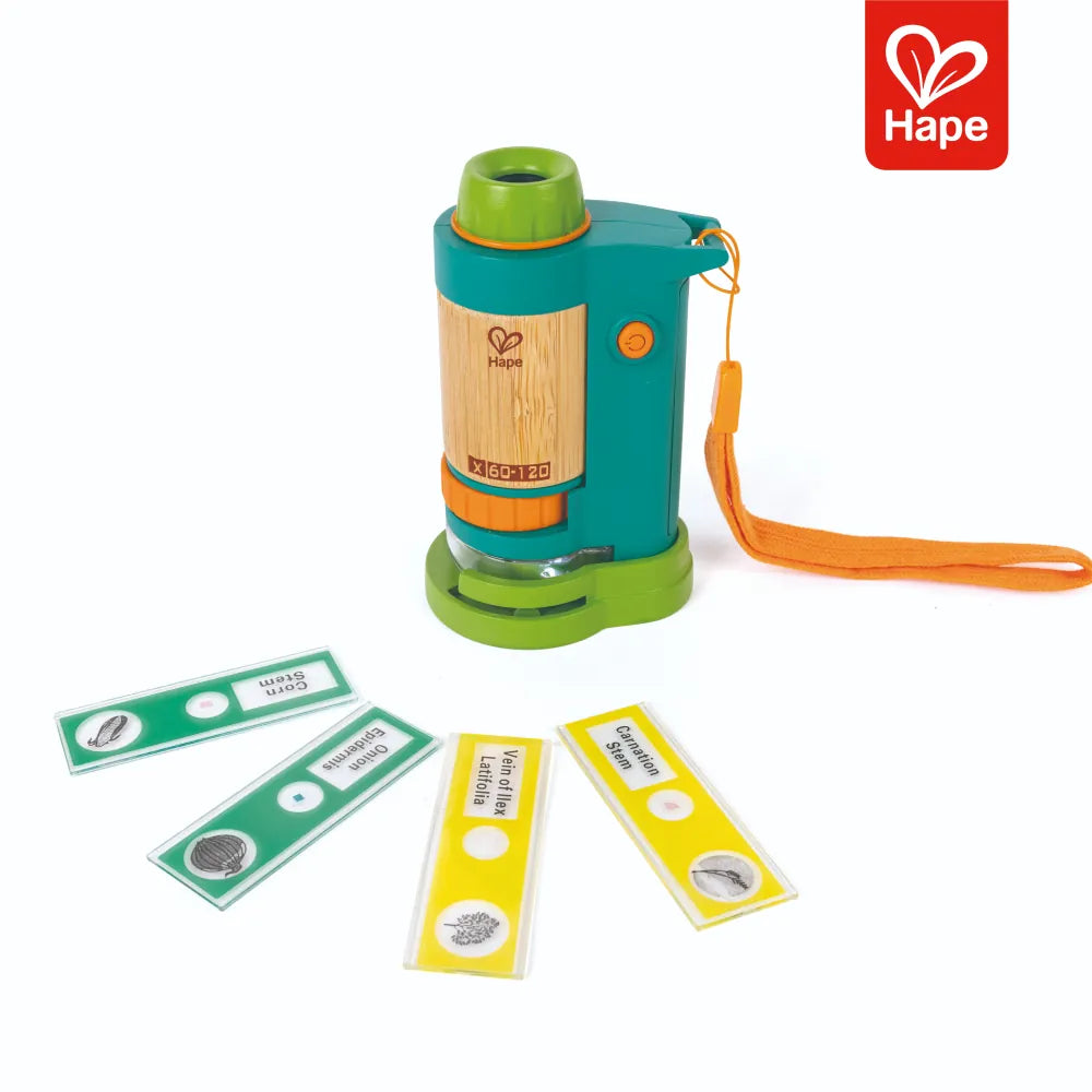 Microscópio Infantil Portátil LED 120x Hape - imagem 1