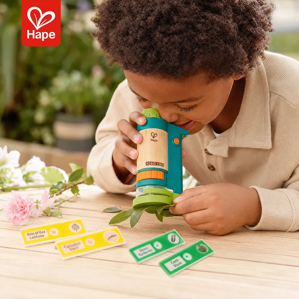 Microscópio Infantil Portátil LED 120x Hape - imagem 2