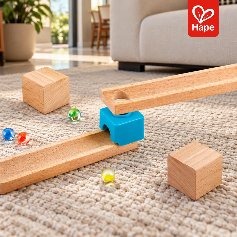 Pista de Bolinhas de Gude com Dominó e Sino Hape E1101 imagem 5