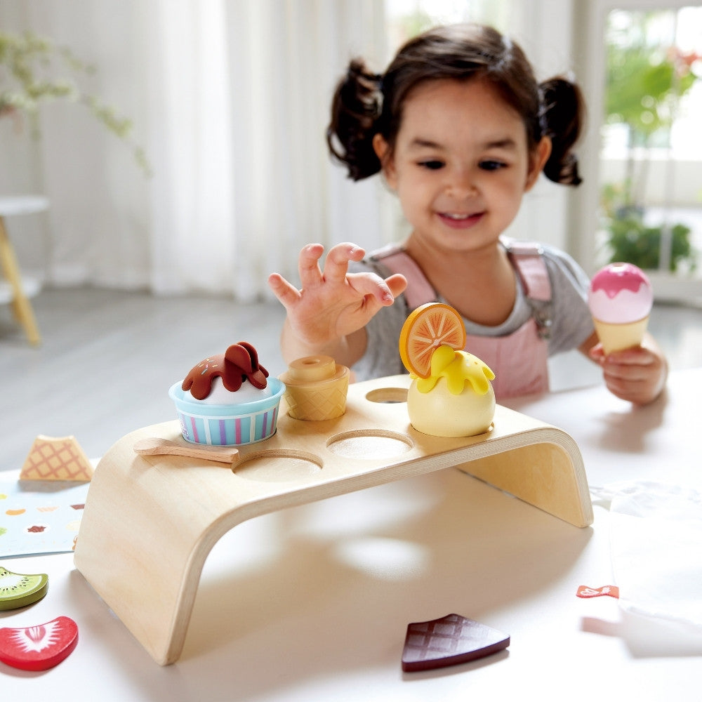 Kit Sorvetes Infantil de Madeira -  Brinquedo Faz de Conta | Hape