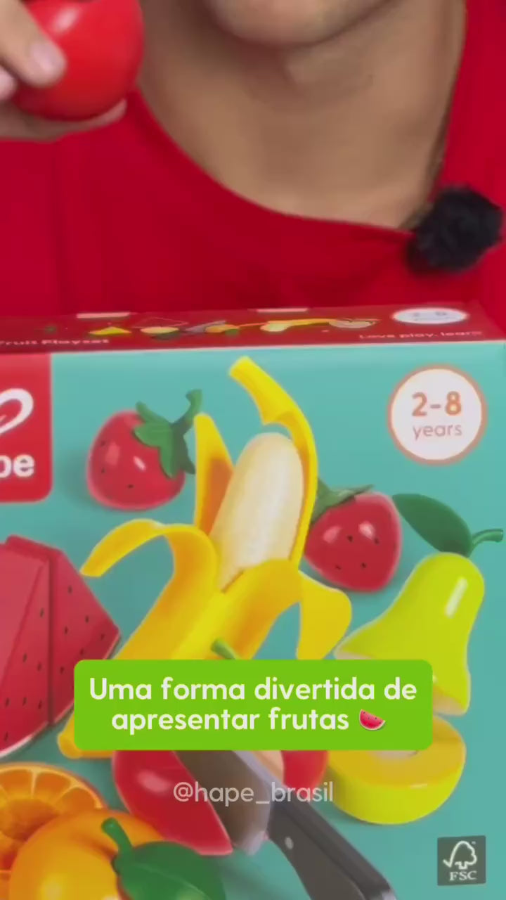 Conjunto Frutas Saudáveis Hape - vídeo