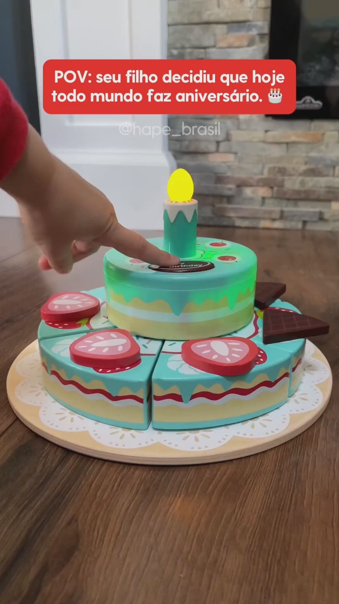Bolo de Aniversário Interativo Hape - vídeo