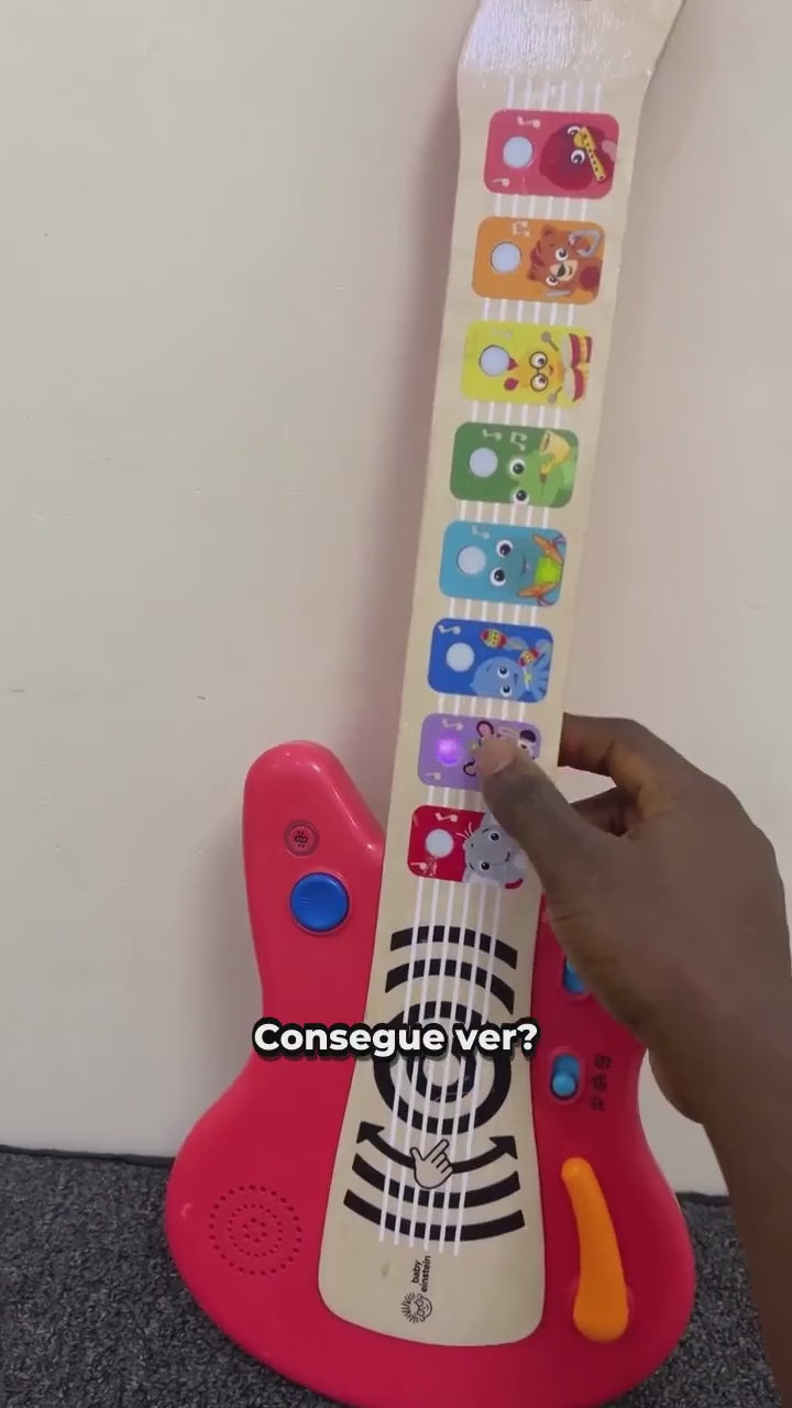 Vídeo do Guitarra Magic Touch Vermelha Conectada Hape
