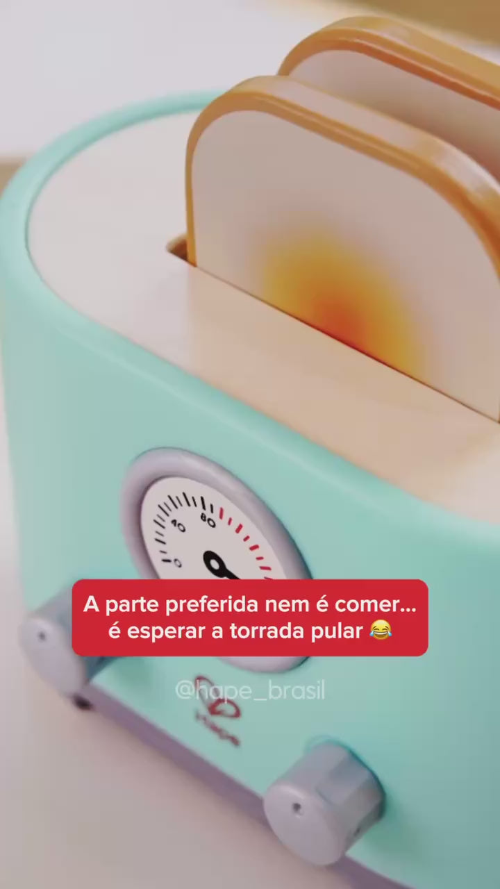 Vídeo do Torradeira de Brinquedo com Som e 15 Peças Hape